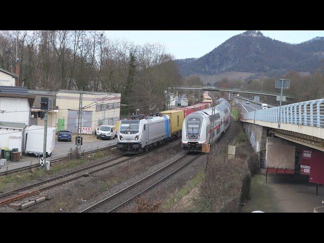 Eisenbahnverkehr in Bad Honnef Mit Br 189 185 101 193 186 482 146 187 152 1116 266 1440 425 401 411