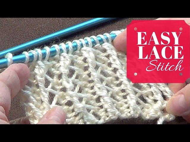 Easy Lace Stitch | One Row Repeat