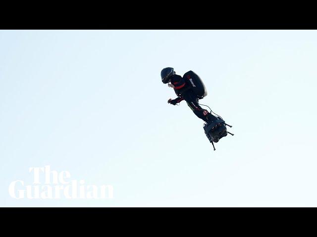 Jet-powered flyboard attempt to cross Channel fails