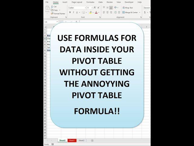 Remove getpivotdata formula default