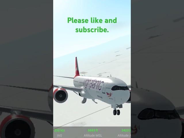 Virgin Atlantic fly over Atlanta.