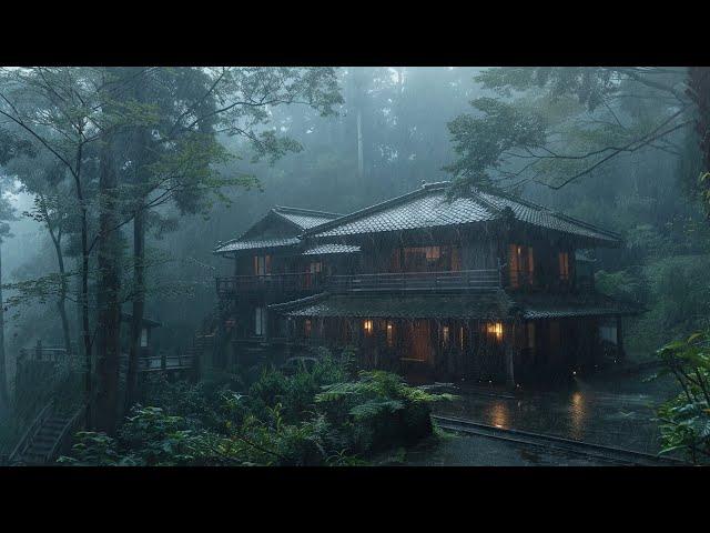 Heavy Rain in the Forest | Relaxing Nature Sounds for Deep Sleep, Meditation & Stress Relief