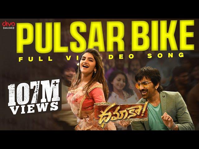 Pulsar Bike Full Video Song | Dhamaka | Ravi Teja | Sreeleela | Thrinadha Rao | Bheems Ceciroleo