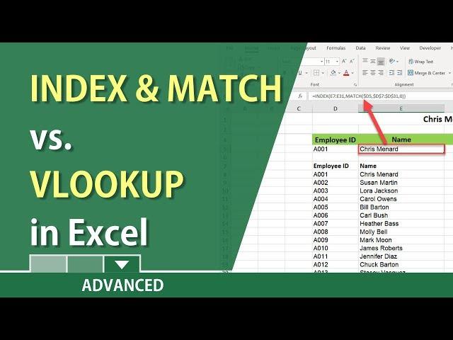 Vlookup vs Index and Match in Excel by Chris Menard