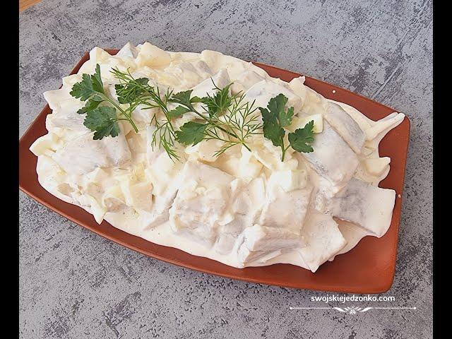 The best recipe for herring in cream - a simple recipe for delicious herring #prostyprzepis