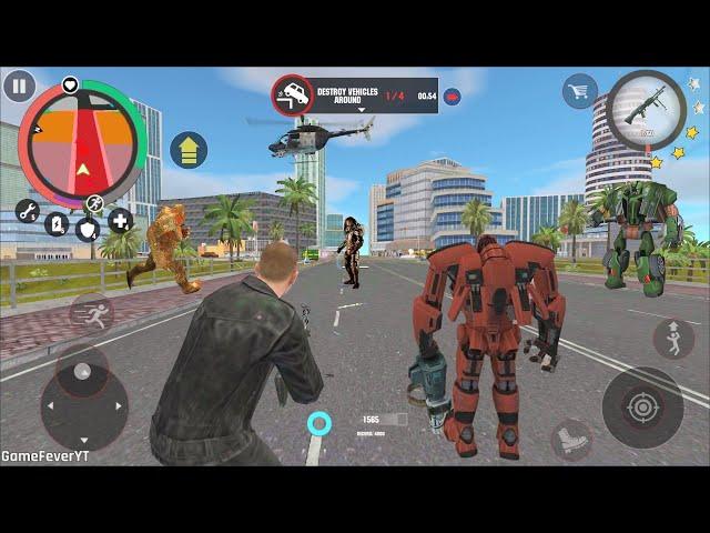 Stone Giant (Mutant Man & Transformer Ball)Robot Ball Fight Police Car Machine - Android Gameplay HD