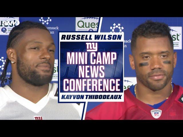 Kayvon Thibodeaux and Russell Wilson on goals for Giants upcoming season