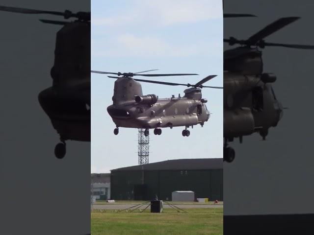 CH-47 Chinook at R13 End of RAF Valley During Exercise #chinook #raf #military #aviation