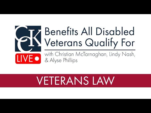 Veteran Benefits All Disabled Veterans Qualify For