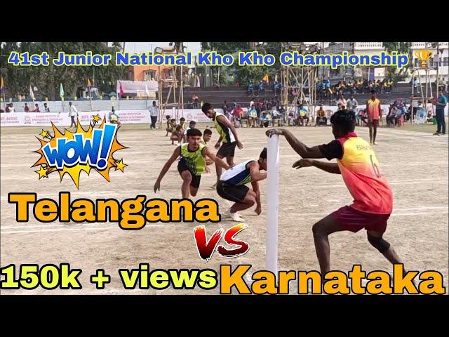 Telangana vs Karnataka || Boy's Match|| 41st Junior National Kho-Kho Championship 2022