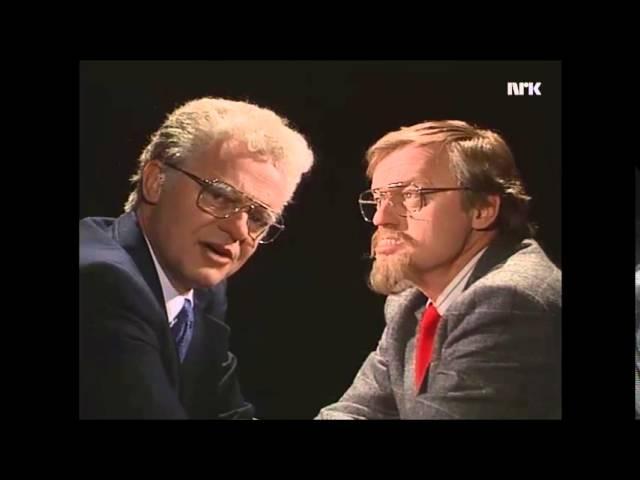 Einar Førde og Yngve Haagensen diskuterer