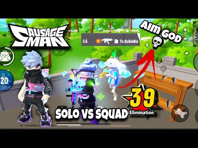 39 KILL !! SET GHOST SOLO VS SQUAD SAUSAGE MAN ( EkimirzYtube )