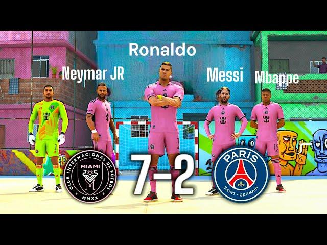 FC24- INTER MIAMI VS PARIS SG VOLTA FOOTBALL | MESSI AND RONALDO PLAYING TOGETHER