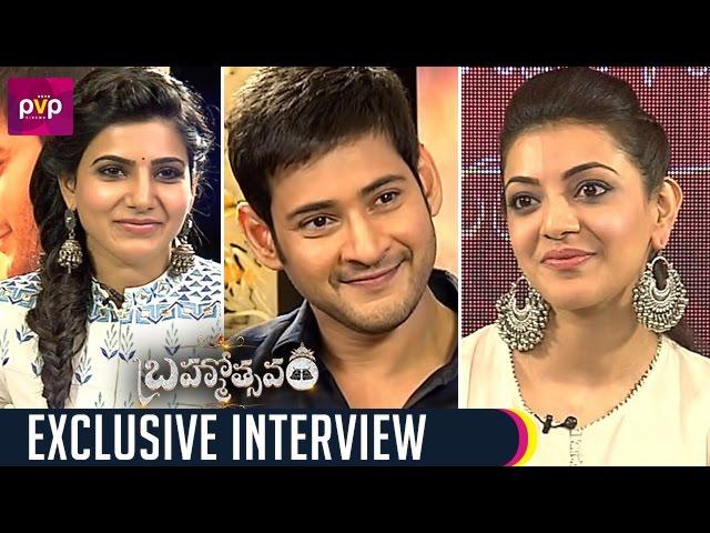 Samantha Funny Interview with Mahesh Babu and Kajal Aggarwal | Brahmotsavam Movie | PVP Cinema