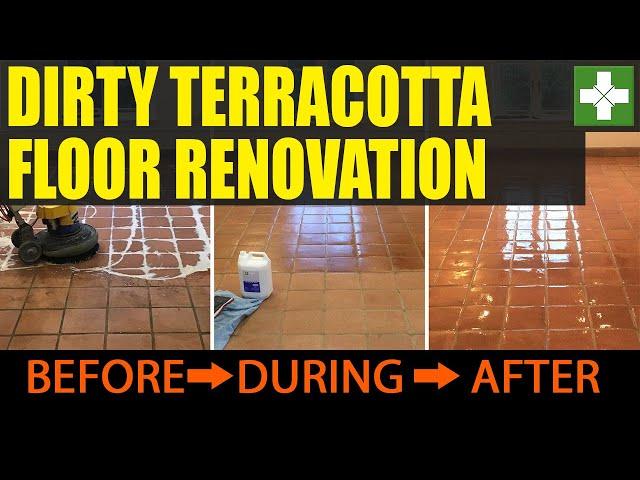 Terracotta Floor Cleaning and Sealing in Towcester