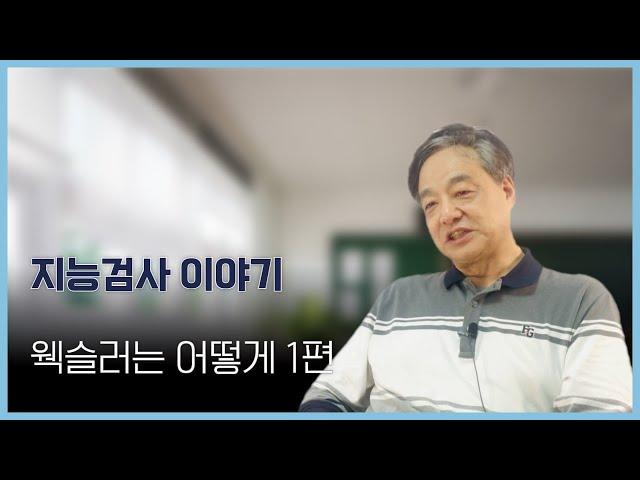 웩슬러 지능검사 알아보기 - 1편