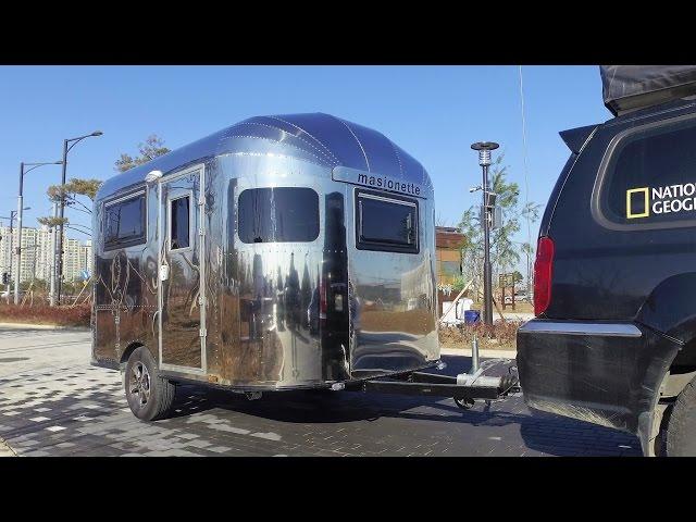 2017 Stainless Steel Airstream?  Tour the mini caravan Maisonette.