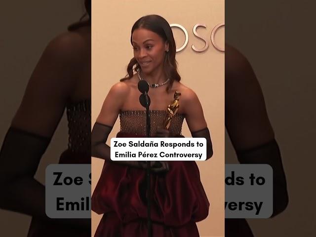 Zoe Saldaña Responds to Emilia Pérez Controversy at Oscars! | AA1G