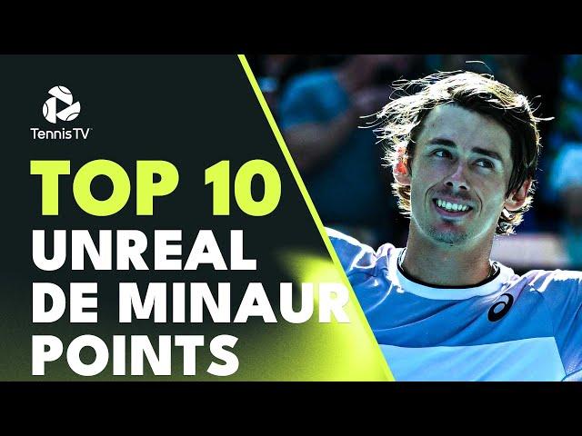 Top 10 UNREAL Alex De Minaur Tennis Points 