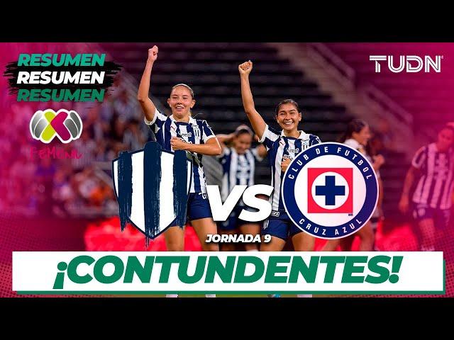 Resumen y goles | Monterrey vs Cruz Azul | Liga Mx Femenil AP2024-J2 | TUDN