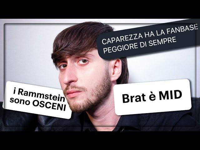 LE VOSTRE PEGGIORI UNPOPULAR OPINION MUSICALI (Mannaggia)