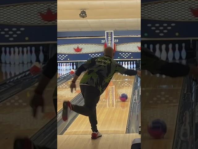 Inside sneak peek at 2024 US Open pattern day 1. Practice.. #bowling #youtubeshorts #fun