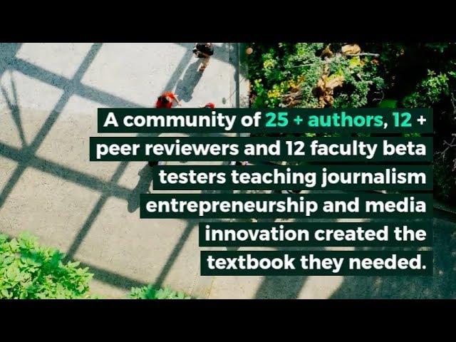 Media Innovation & Entrepreneurship Open Textbook Promo Video