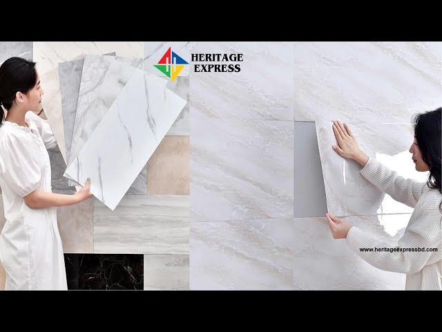 Wall Sticker Thick Self Adhesive Marble Imitation Ceramic Tiles Stickers Waterproof  24 * 12 inches