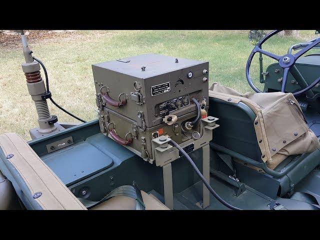 BC-620 Jeep Mounted Vehicle Radio Detailed Walk Through 1942 Willys MB / Ford GPW / SCR-510