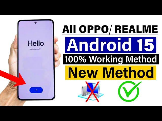 ANDROID 14/15 - All OPPO/ REALME : Google/ FRP Bypass  (Share Option Not Working) - Without PC