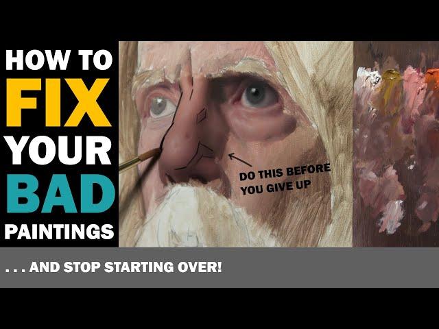 How to Correct your OIL PAINTINGS!