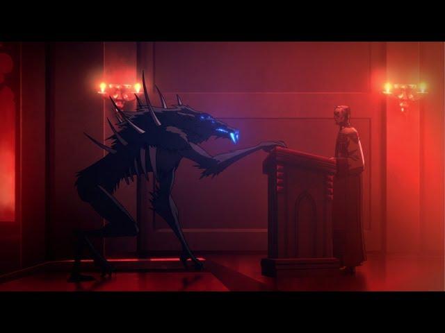 Castlevania - Netflix - Demon (Blue Fangs) Inside of Church (Full Scene)