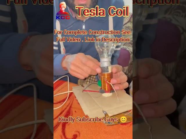 Tesla Coil Bnayi Ghar P| Magnetic Field And Current| #physics #experiments #kcc