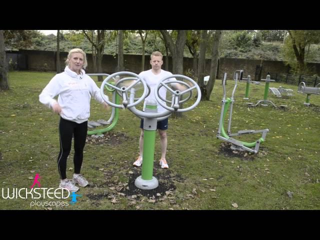 Outdoor Gym Equipment - FLZ Four Wheel Spinner