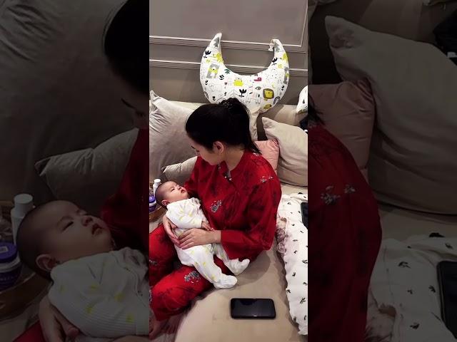小老二中文比姐姐厉害 中俄混血 记录宝宝 乖宝宝