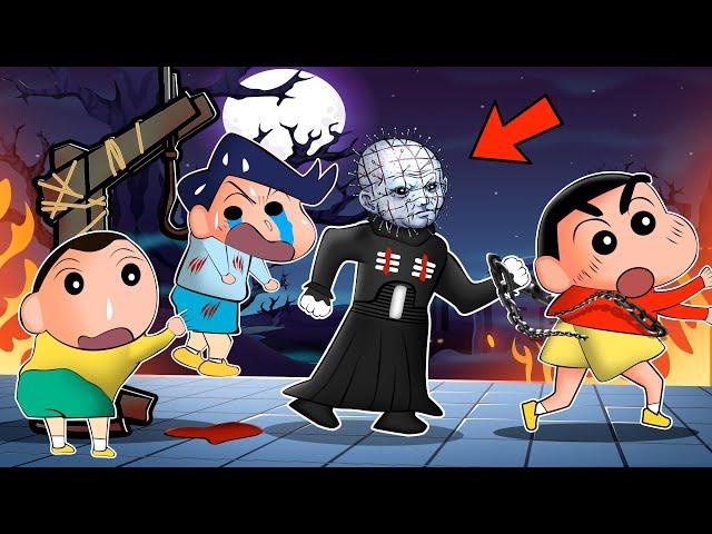 Shinchan Trying To Escape From The Pinhead In DBD  | Dead By Daylight The Cenobite | Horror Game 