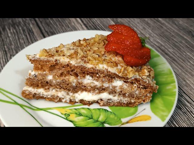 Так ПРОСТО и Так ВКУСНО! Самый ЛЁГКИЙ РЕЦЕПТ Торта!
