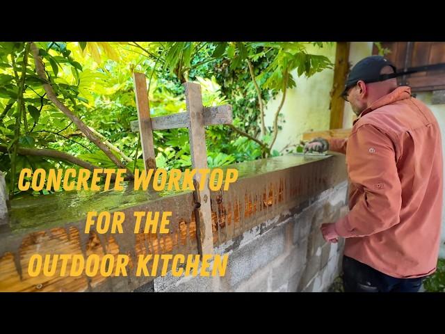 Casting a DIY Concrete Worktop  / Concrete Cill for the outdoor Kitchen.