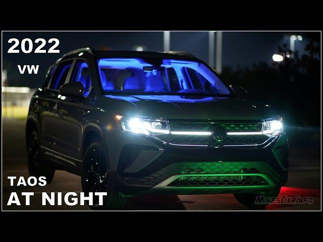  AT NIGHT: 2022 VW Taos - Interior & Exterior Lighting Overview Volkswagen + Night Drive