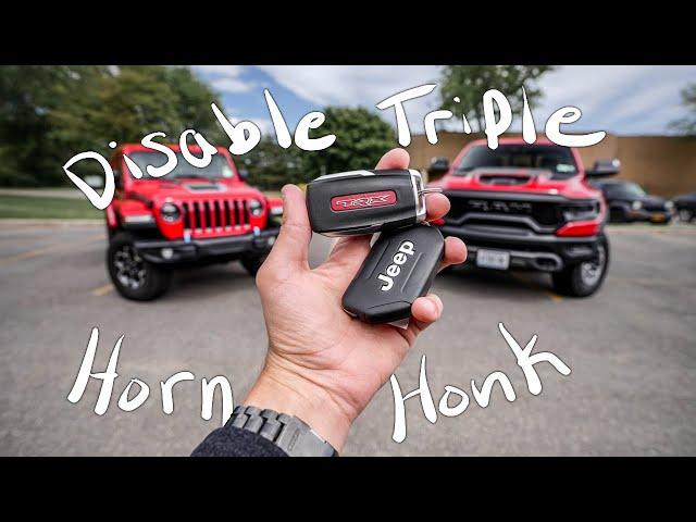 How to Get Rid of the Annoying Triple Horn Honk on 2022 RAM and Jeep 4XE