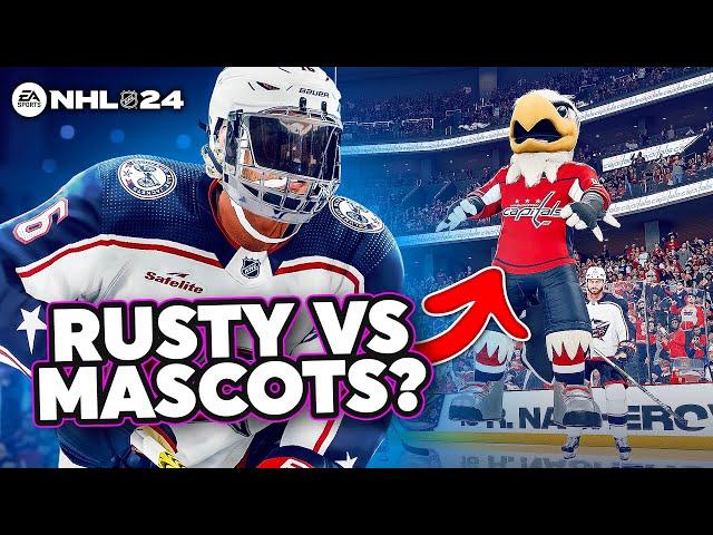 NHL 24 BE A PRO #9 *RUSTY VS. MASCOTS GLITCH?!*