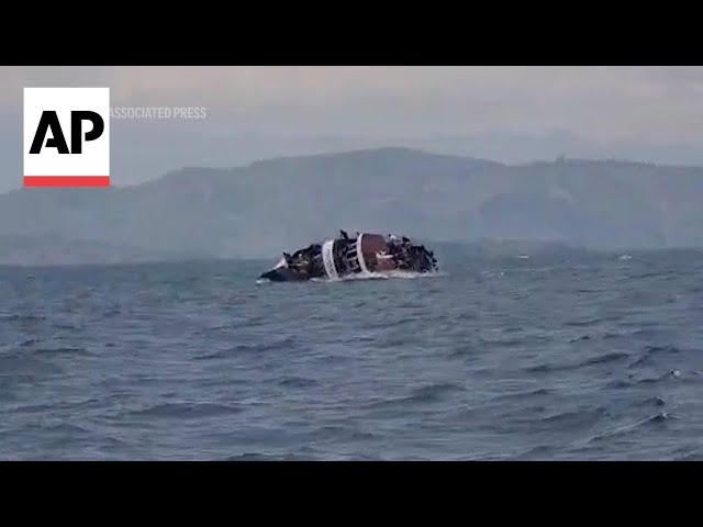 Video shows moment boat sinks in eastern Congo, killing at least 78