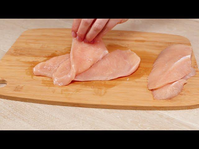 Рецепт ИЗ КУРИНОГО ФИЛЕ ! Бегите все за КУРИЦЕЙ ! Для тех, кому некогда долго ГОТОВИТЬ !