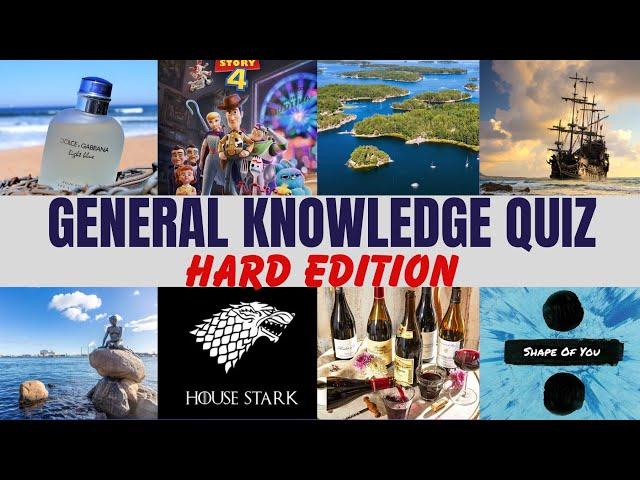 General Knowledge Quiz Pt2 | Hard Edition | Trivia Quiz