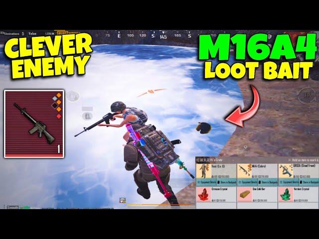 i bait Assualt player with my loot | M16a4 is not bad | PUBG METRO ROYALE