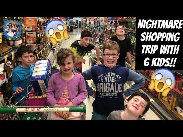 NIGHTMARE SHOPPING TRIP WITH 6 KIDS!! WHAT WAS I THINKING?