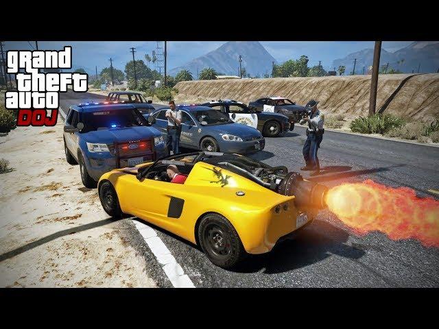 GTA 5 Roleplay - DOJ 191 - Rocket Car Racing (Criminal)