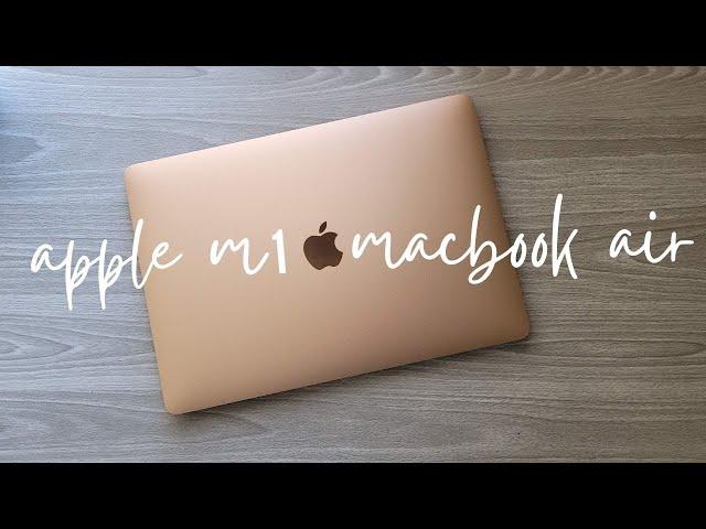 NEW M1 MacBook Air Gold Unboxing