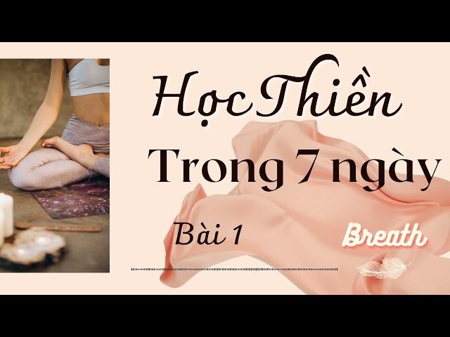 Hướng dẫn thiền cho người mới bắt đầu - Bài 1 - Buông bỏ và nghỉ ngơi