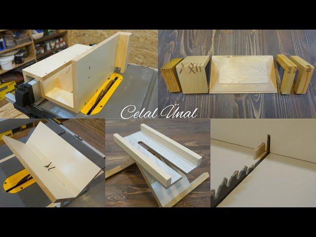 Woodworking // Simple table saw sleds 